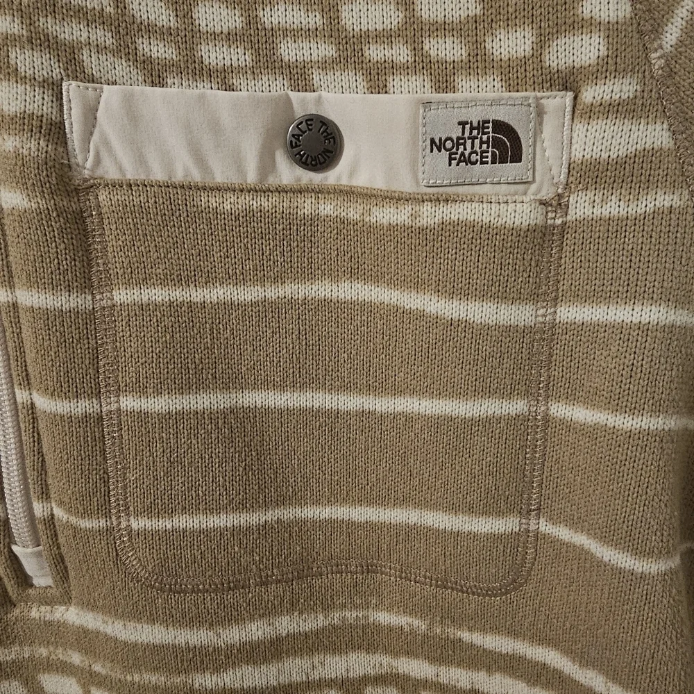 The North Face Mens Gordon Geometric Print 1/4 Zip Fleece Sweatshirt Size M